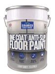 SIRAMICO COATINGS One Coat Anti-Slip Floor Paint | 5 Litres | 5 Modern Colours I Waterbased, Quick Drying Formula | White, Black, Greys (Light Grey, 5 Liters)