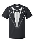 P&B Tuxedo White Funny Men's T-Shirt, Black, Medium