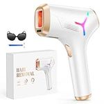Haarlosy IPL Laser Hair Removal Device for Women and Men, IGBT Painless at-Home Laser Hair Remover Machine for Upper Lip, Bikini Line, Body, Salon Quality, Faster Long Lasting Result, Gold