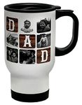 Shopagift Personalised Photo Travel Mug Gift Cup Father's Day Dad Daddy Grandad Grandpa Gift Cup