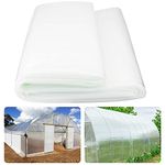 Inslat 6 mil Greenhouse Plastic Film Sheeting Cover, 20' x 28' UV Resistant Polyethylene Film, 4 Year Green House Hoop Supply Farm Plastic Cover