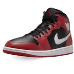 AIR Jordan 1 MID-Black/White-Gym RED-DQ8426-061-9UK