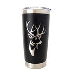 Hunting Gifts for Men, Hunting Stuff, Deer Hunting Accessories for Men, Black 20oz Coffee Tumbler with Lid, Dad Hunting