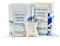 Alkaline Anytime Worlds Best Alkaline Water Filter Pouch for Alkaline Water- Alkaline Water Filtration System for Bottle, Pitcher,Jug, Container -High pH Ionized Alkaline Water -Long-Life 60 Gallons