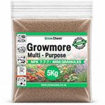 Grow Chem Growmore Fertiliser (5KG Bag) Multi-Purpose Plant Food Granules - NPK 7-7-7 Nourishes Plants with Essential Nutrients – Suitable for All Plant Types - Garden Fertiliser