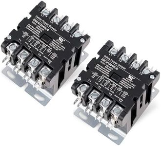 BlueStars Ultra Durable 4 Pole Contactor 40 Amp 120 VAC Coil - Compatible for Relays, Air Conditioner, Heat Pump, Refrigeration Systems - Replaces HCCY4XT04CJ C25ENF440A 42CF25AF - Pack of 2