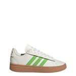 adidas Womens GRAND COURT ALPHA Sneaker, Off White/Semi Lucid Lime/Gum, 8 US