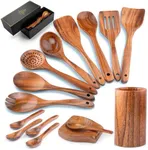 Zulay Kitchen 15-Piece Teak Wooden 