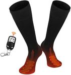 Bjultiya Electric Heated Socks, Rechargeable Heating Socks for Men Women, Breathable Feet Warmers for Skiing Camping Hiking, Size M