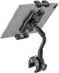 Gooseneck Bike Tablet Mount, Bike Holder - Adjustable Arm Tablet Holder for Motorcycle, Bicycle Scooter Handlebar Cradle Clip, Compatible with iPad Pro Air Mini, Galaxy Tabs, Z Fold, 4.7-13" Devices