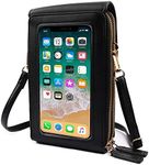 MINGHOO Women's Shoulder Bag with Removable Shoulder Strap, Black1, Stylish