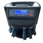Canadian Professional Coin Counter, Coin Sorter，Auto Coin Sorter Machine，280 Coins/Minute. LCD Display with Full Report，Change Counter Machine for Store Restaurant Retail Included Coin Bins & Tubes