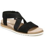 Dr. Scholl's Shoes Women's Islander Sandal, Black Microfiber, 5 UK