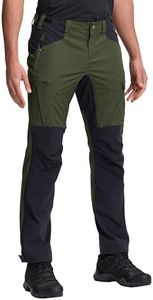 Pioneer Camp Men's Ventilated Hiking Pants – Cordura Reinforced Durable Stretch Trail Pants for Mountain Trekking Climbing Army Green,Black