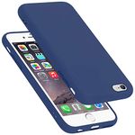 cadorabo Case works with Apple iPhone 6 in LIQUID BLUE - Shockproof and Scratch Resistant TPU Silicone Cover - Ultra Slim Protective Gel Shell Bumper Back Skin