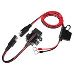 MOTOPOWER MP0609A 3.1Amp Motorcycle USB Charger Kit for Phone, GPS or Sport Camera