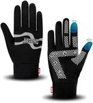Aegend Lightweight Winter Gloves for Men Women, Warm Running Gloves Touchscreen Thermal Glove Liners for Cold Weather Driving, Cycling & Hiking, Non-Slip, Elastic Cuff, Stretchy, Durable