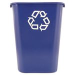 Rubbermaid Commercial Products Recycling Wastebasket 39 L, Blue, FG295773BLUE