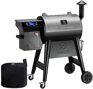 Z GRILLS Wood Pellet Grill Smoker for Outdoor Smoking, with PID 2.0 Controller, Meat Probes, Rain Cover, BBQ Grill, 450E