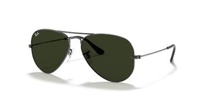 Ray-Ban RB3025 Classic Aviator Sunglasses, Gunmetal/Grey/Green, 58 mm