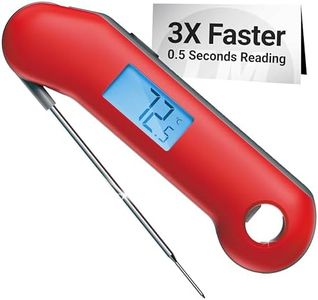 ThermoMaven F1 Turbo Meat Thermometer Digital - 3X Faster 0.5s Instant Read, Food Cooking Thermometer Precise ±0.3℃, IP67 Waterproof Magnetic, Brighter Backlight, Bottle Opener for Kitchen BBQ Grill