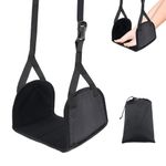Airplane Travel Foot Hammock Made with Premium Memory Foam, Airplane Footrest, No Clashing Foot Hammock & Portable Plane Leg Rest, Provides Relaxation and Comfortable for Long Flight