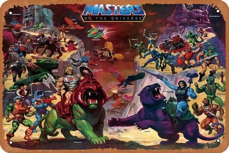COAYHEL He-Man: Masters of the Universe TV Show Art Print Poster Vintage Tin for rooms,Kitchens,Bedrooms,Offices,Bars,Cafes,Clubs,restaurants,Farms,Pubs Wall Decoration Metal Sign 8x12 Inch…