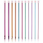 Coopay Long Crochet Hook Set, 11pcs Tunisian Crochet Hooks Multicolor Afghan Crochet Needles for Crocheting, 2mm(B)-8mm(L), Great Knitting & Crochet Supplies Tool Set for Beginner, Crocheter & Knitter