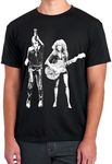 The Punk Rock Vintage Rockabilly American Rock n Roll Band T-Shirt (as1, Alpha, l, Regular, Regular) Black