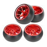 RC Metal Wheel Hub Tire Car Spare Parts Suitable for Wltoys k969 1/28 Scale Remote Control Accessory (red)