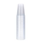 100 X 180ML Clear Plastic Disposable Drink Cups for Water Coolers/Travel/Camping/Parties and Events- (180ML / 7 Ounce) (100)