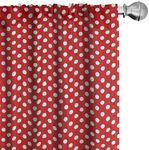 Ambesonne Retro Window Curtains Pac