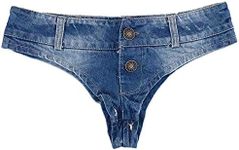 MUYDZ Women's Denim Shorts Hot Pants Ultra Short Jeans for Nightclub Bar(M)