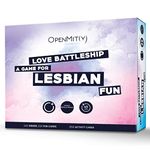 OpenMity Love Battleship Game for Lesbian Couples – Fun & Romantic Bedroom Game – Cute Valentines Day and Lesbian Relationships Stuff