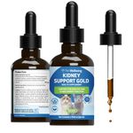 Pet Wellbeing Kidney Support Gold for Cats - Vet-Formulated - Herbal Supplement, Supports Normal Kidney Function, Hydration & Energy, Rehmannia & Dong Quai – 2 oz (59 ml)