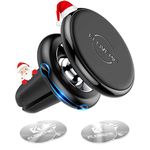 FLOVEME Magnetic Phone Car Mount Air Vent Magnet 4 Metal Plates Universal Mobile Phone Holders for Cars Compatible with iPhone 11 8 7 X Xr Xs SE Samsung S20 S10 S9 S8 Huawei Black