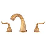 LightInTheBox Antique Brass Finish Widespread Bathroom Sink Faucet