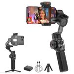 ZHIYUN Smooth 5S AI Combo 3-Axis Gimbal Stabilizer for iPhone 15 Pro Max & Android Smartphone Gimbal with AI Tracker, Built-in Fill Light, Tripod, Phone Stabilizer for Video Recording Vlog Filming