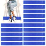 PLULON 15 Pack Chair Bands for Kids with Fidgety Feet Chair Stretch Foot Band Fidget Bands Flexible Seating for Classroom Elementary Chairs Desks - Blue