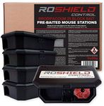 ROSHIELD - 5 PACK Rat & Mouse Poisoning Bait Box Kit | Single Feed Mice/Rat Killer | indoor/Outdoor Fast & Safe Infestation Control | READY -TO USE, Brodifacoum Mice killer