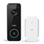 Doorbell Camera Wireless, aosu 5MP Ultra HD, No Monthly Fee, 3D Motion Detection Video Doorbell with Homebase, Enhanced (2.4/5 GHz) WiFi, 180-Day Battery Life, Work with Alexa & Google Assistant