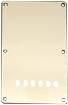 Musiclily Plastic 6 Hole Guitar Back Plate for China Made Squier, 3Ply Cream