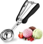 HEEL SOCIAL HOUSE Cookie Scoop 3 Tbsp, Professional Stainless Steel Ice Cream Scoop 50 mm, Good Soft Grips, Quick Trigger Release, 45 ml