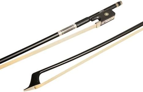 MI&VI CB-720 Classic Carbon Fiber Cello Bow (Size 3/4) with Ebony Frog | Well Balanced | Mongolian Horse Hair - MIVI Music