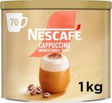 NESCAFÉ Cappuccino Unsweetened Taste Instant Coffee 1kg Tin, Packaging may vary