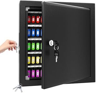 XDeer Key Box Wall Mount, 200 Key Organizer Cabinet, Safe with Combination Lock for Hotels & Offices & Car Dealerships - Black