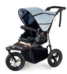 Out ‘n’ About Nipper Single Stroller | All-Terrain Pushchair | Newborn - 4 Years | Lightweight, Foldable Buggy | Rocksalt Grey