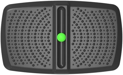Ergohead 1 inch Thick Anti Fatigue Kitchen Mat Standing Mat with Massage Ball, Non Slip Standing Desk Mat with Massage Point, Multi-Purpose Comfort Floor Mat for Feet, Office, Home (Black, 17" x 28")