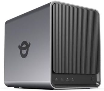 Yxk Zero1 Pro 4-Bay Desktop NAS, Intel N100 Quad-Core CPU, Enthusiasts NAS Storage for Different OS, 8GB RAM, Remote Access, 2 * 2.5GbE, 4K HDMI, Network Attached Storage (Diskless)