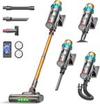 ElecKeys Cordless Vacuum Cleaners, 650W 55KPA Vacuum Cleaners with 70 Mins Runtime, LED Display, Anti-Tangle, Powerful Cordless Stick Vacuum for Home, Pet Hair, Hard Floors, Carpet